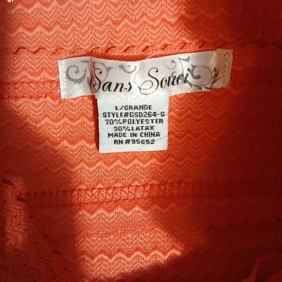 Sans Souci Strapless Coral Dress - Picture 3 of 12